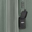 Gabol Vermont kabinbőrönd USB töltő porttal, 55x40x20cm, zöld