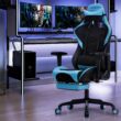 SONGMICS Gaming szék lábtartóval