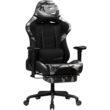Kép 1/8 - SONGMICS gamer szék, állítható magasságú versenyszék, íróasztali szék fejtámlával és deréktámasszal, 2D kartámaszok, dönthető mechanizmus, 135 fokos hátradőlésszög, műbőr, RCG52GYV1
