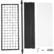 Kép 6/7 - SONGMICS Ruhatartó acél szerkezettel, 92,5 x 153 x 33,5 cm, matt fekete