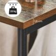 Kép 7/9 -  Ipari stílusú kis asztal, rusztikus barna