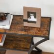 Kép 7/9 - VASAGLE konzol asztal, előszoba asztal ívelt lábakkal,120 x 30 x 80 cm, Vintage barna-fekete