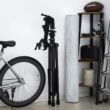 Kép 4/9 - Továbbfejlesztett kerékpárjavító állvány alumínium ötvözetű karral, nagy szerszám tálcával