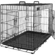 Kép 7/8 - Kutyakölyök ketrec összecsukható, 2 ajtós kutya ketrec tálcával, XXL 122 x 81 x 76 cm