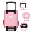 Kép 7/10 - BONTOUR Vászon Gyermekbőrönd 2 Kerékkel, Pillangó mintával