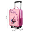Kép 4/10 - BONTOUR Vászon Gyermekbőrönd 2 Kerékkel, Pillangó mintával