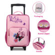 BONTOUR Vászon Gyermekbőrönd 2 Kerékkel, Pillangó mintával