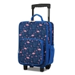 Kép 3/10 - BONTOUR Vászon Gyermekbőrönd 2 Kerékkel, Flamingó Mintával