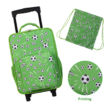 Kép 2/10 - BONTOUR Vászon Gyermekbőrönd 2 Kerékkel, Focis mintával