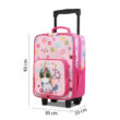 Kép 4/10 - BONTOUR Vászon Gyermekbőrönd 2 Kerékkel, Unikornis Mintával