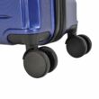BONTOUR “SPINNER” 3 db-os Bőrönd Szett, Duplakerekes Gurulós bőrönd TSA zárral, Kék