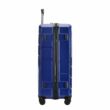 BONTOUR “SPINNER” 3 db-os Bőrönd Szett, Duplakerekes Gurulós bőrönd TSA zárral, Kék