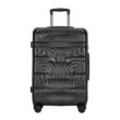 BONTOUR “Wave” közepes Bőrönd, Duplakerekes Gurulós bőrönd TSA zárral, Fekete, M méretű