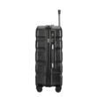 Kép 3/13 - BONTOUR “Wave” közepes Bőrönd, Duplakerekes Gurulós bőrönd TSA zárral, Fekete, M méretű