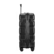 BONTOUR “Wave” közepes Bőrönd, Duplakerekes Gurulós bőrönd TSA zárral, Fekete, M méretű