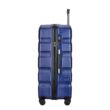 BONTOUR “Wave” 3 db-os Bőrönd Szett, Duplakerekes Gurulós bőrönd TSA zárral, Kék