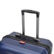BONTOUR “Wave” 2 db-os Bőrönd Szett(S+M), Duplakerekes Gurulós bőrönd TSA zárral, Kék