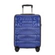 BONTOUR “Wave” 3 db-os Bőrönd Szett, Duplakerekes Gurulós bőrönd TSA zárral, Kék