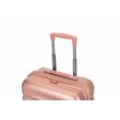 BONTOUR “Wave” 2 db-os Bőrönd Szett (S+M), Duplakerekes Gurulós bőrönd TSA zárral, RoseGold