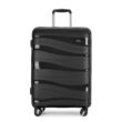 Kép 2/11 - Bontour "Flow" 4-kerekes bőrönd TSA számzárral, M méretű, fekete
