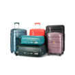Resena Gurulós Bőrönd M méretű, 68cm, Piros