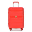 Resena Gurulós Bőrönd L méretű, 75cm, Piros