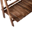 Növénylépcsők, Virágpolc 3 lépcsős 80 x 37 x 93 cm, fenyőfa Sötétbarna