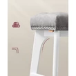 Bárszék 2db-os szett, 66 cm magas, szürke/fehér