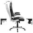 irodai szék, ergonomikus forgószék, felhajtható karfás, fekete