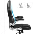 irodai szék, ergonomikus forgószék, felhajtható karfás, fekete