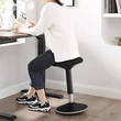 Ergonomikus irodai munkaszék 360°-ban állítható forgószék, fekete