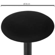 Ergonomikus irodai munkaszék 360°-ban állítható forgószék, fekete