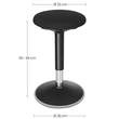 Ergonomikus irodai munkaszék 360°-ban állítható forgószék, fekete