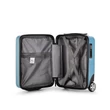 Bontour 40x30x20cm kabinbőrönd, WIZZ AIR felvihető kézipoggyász, jégkék