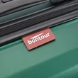 BONTOUR “Wave” 3 db-os Duplakerekes Bőrönd Szett, TSA zárral, Dzsungelzöld