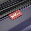 BONTOUR “WAVE” közepes Duplakerekes Gurulós bőrönd, kék, M méretű