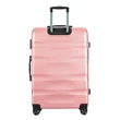 BONTOUR “Wave” Nagy Duplakerekes Gurulós bőrönd számzárral, Rose Gold, L méretű