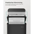 Konyhai szemetes 40L, nagy pedálos kuka fedéllel, 15 szemeteszsák mellékelve, fekete
