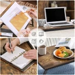 Laptop asztal, állítható reggeliző tálca, 71 x 35 x 23 cm, rusztikus barna -outlet