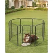 Kutya kennel, kutyaketrec 77x 100cm, kültéri kisállat kifutó, fekete Outlet