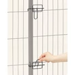 Kutya kennel, kutyaketrec 77x 100cm, kültéri kisállat kifutó, fekete Outlet