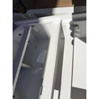 Fésülködő asztal készlet keret nélküli tükörrel 80 x 40 x 137,5 cm, fehér OUTLET