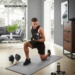 Öntöttvas kézi súlyzók 25 kg-os kézi súlyzók, fekete
