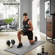 Szett 2 db öntöttvas súlyzó, 2 x 30 kg-os, fekete