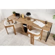 Íróasztal Twin Study Desk - Atlantic Pine, Fekete