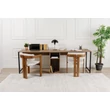 Íróasztal Twin Study Desk - Atlantic Pine, Fekete
