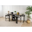Íróasztal Twin Study Desk - Antracit, Fekete