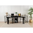 Íróasztal Twin Study Desk - Antracit, Fekete