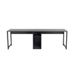 Íróasztal Twin Study Desk - Antracit, Fekete