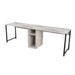 Íróasztal Twin Study Desk - Freesia Marble, Fekete